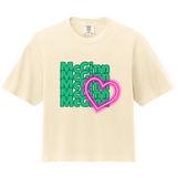 McGinn Elementary 'Neon Heart' Comfort Colors Women’s Heavyweight Boxy Tee