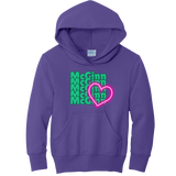 McGinn Elementary 'Neon Heart' Youth Core Fleece Pullover Hooded Sweatshirt